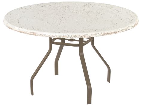 Windward Design Group Faux Stone Top Aluminum 48 Round ...