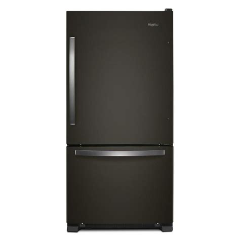 Black Stainless Steel Bottom Freezer Refrigerators At