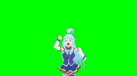 Chroma Key Aqua Konosuba Green Screen 001 Youtube