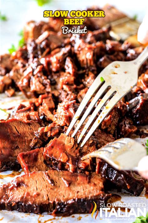But if you prefer to slice the meat for a more formal presentation. Slow Cooker Beef Brisket (VIDEO)