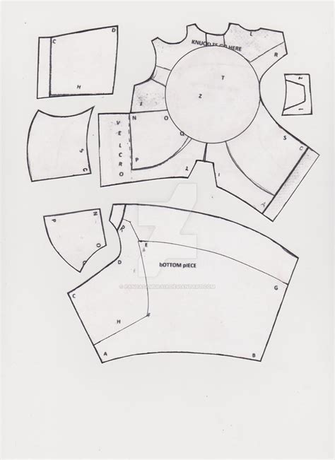 Iron man hand diy with cereal box (pdf template). Ironman Hand-01 001 by PandaSamuraiX on DeviantArt