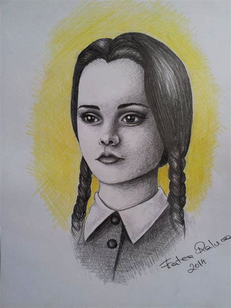 Wednesday Addams By Ralucafratea On Deviantart Drawings Graphite