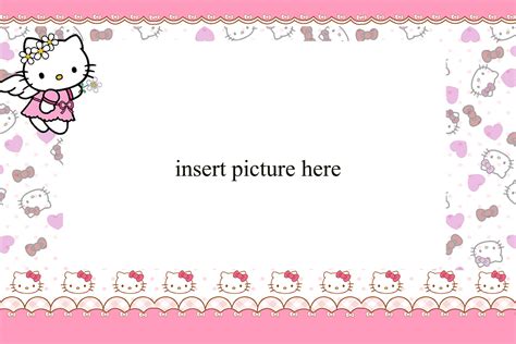 Hello Kitty Png Frame01 Printable Png Frames Cartoon Character Png