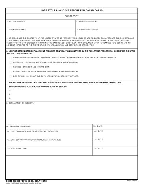 Fort Hood Form 7006 Fill Out And Sign Online Dochub