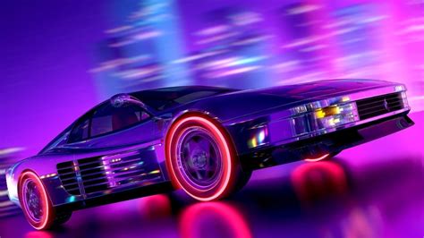 Retrowave Muscle Car Wallpapers Wallpaper Cave
