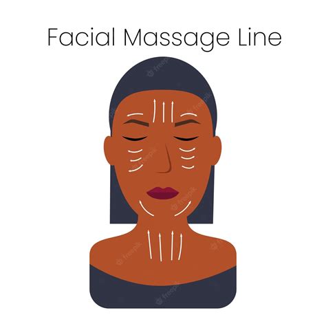 Premium Vector Beautiful Facial Massage Line Great Design For Any Purposes Vector Woman Face