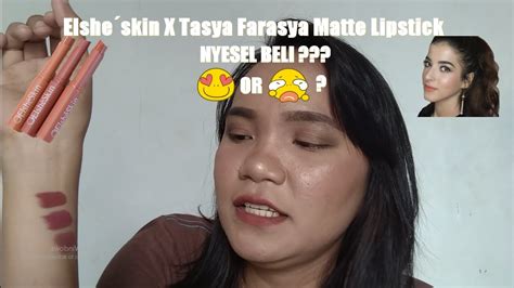 Review Elsheskin X Tasya Farasya Matte Lipstick Yes Or No