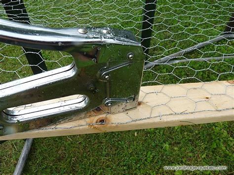 Set drill bit depth to same then attach plant hangers from the chicken wire and place air plants. How to Attach Chicken Wire or Netting to Chicken Tractor ...