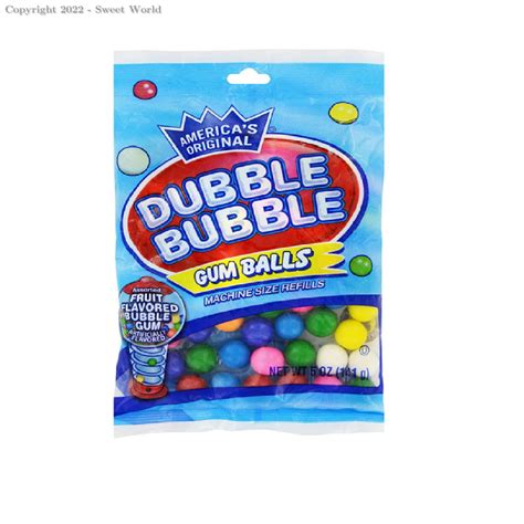 059642133461 Dubble Bubble Bubble Gum Balls Assorted Fruit