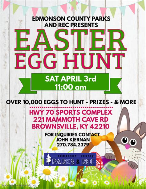 Parks And Rec To Host 2021 Easter Egg Hunt The Edmonson Voice