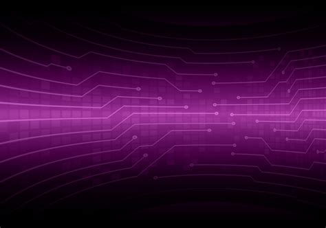 Premium Vector Purple Cyber Circuit Future Technology Background