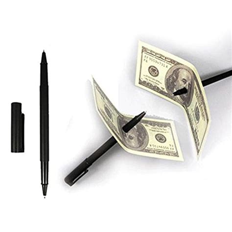Yeahgoshopping Magic Pen Penetration Through Paper Dollar Bill Money