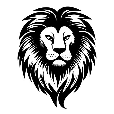 Lion Black And White Icon Clipart Transparent Background 24029729 Png