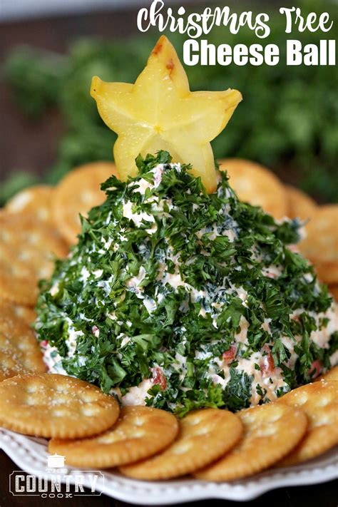 If you like, add decorations to the tree using seasonings or veggies. Christmas Tree-Shaped Cheese Ball | Cheese ball, Appetizers for kids, Country cooking