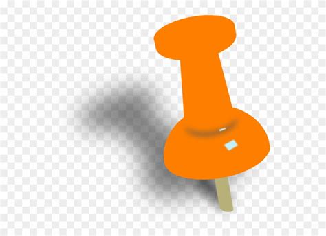 Download Orange Push Pin Clip Art Orange Push Pin Clipart Png