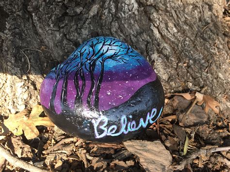 Painted Rock Silhouette Paint Rock Rock Painting Rock Crafts Diy And