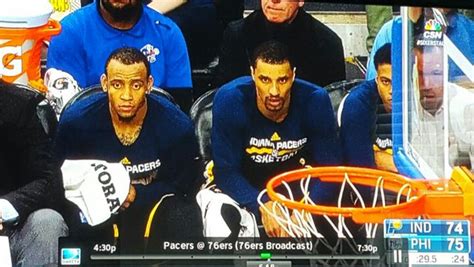 Pacers Bench Reacts To Nik Stauskas Snatching Myles Turners Soul