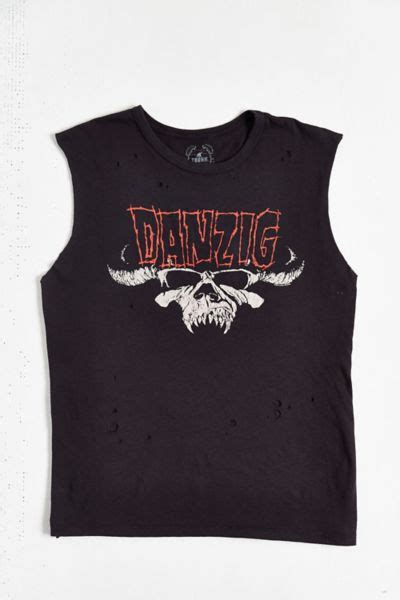 Trunk Ltd Danzig Destroyed Muscle Tee Urban Outfitters