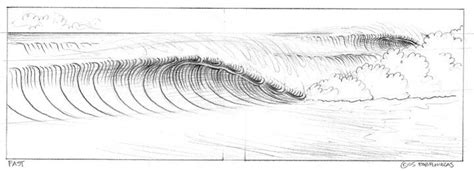 How To Draw A Wave Club Of The Waves Surf Art Ocean Drawing Wave