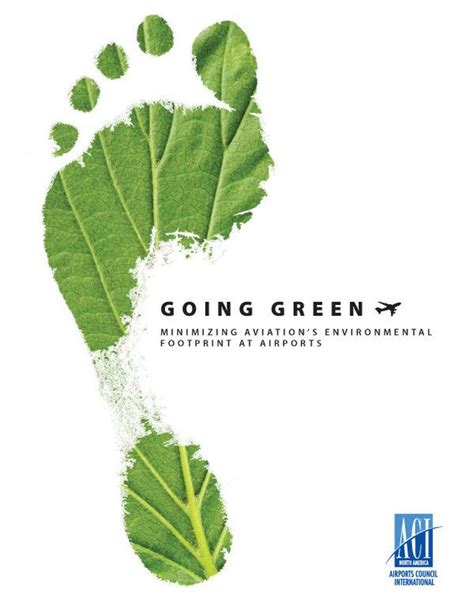 The Cover Of Going Green Featuring A Leaf And Foot Print On Its Side
