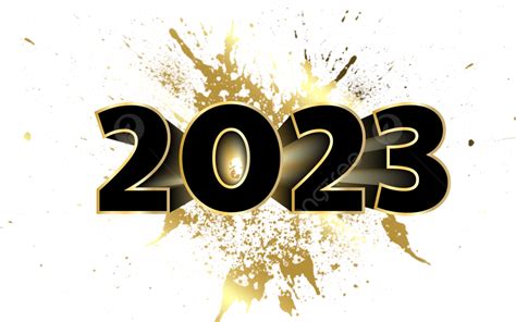 Red 3d 2023 Text Numbers Image Png Citypng