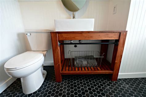 Installed the cassidy™ widespread faucet by delta®. Modern Farmhouse Bathroom Vanity Tutorial — Decor and the Dog