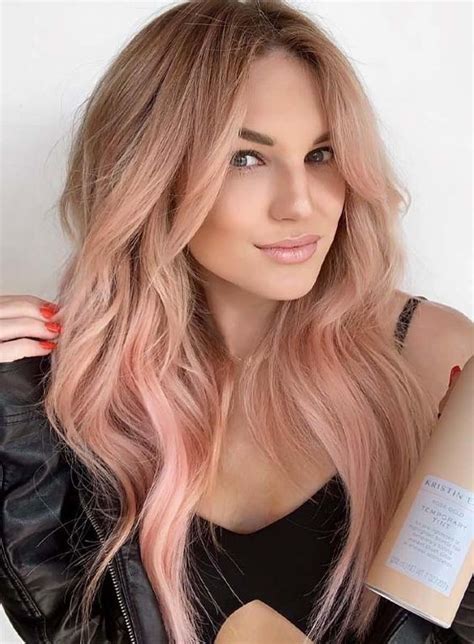 Charming Rose Gold Hair Colors Rose Gold Hair Hair Colors Hairstyle