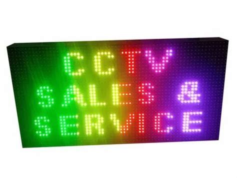 Power Consumption 50 W Running Led Display Sign Board Operating Temperature 45 Degree Celsius