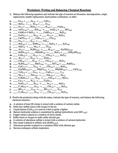 Follow this guide to learn how to balance chemical equations differently.1 x research source. Quiz Section Balancing Chemical Equations Answer Key ...