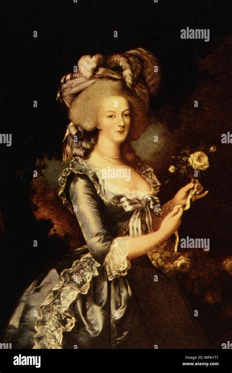 Marie Antoinette à La Rose 1783 Banque De Photographies Et Dimages à