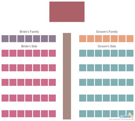 Wedding Ceremony Chair Layout Template - DEINGW