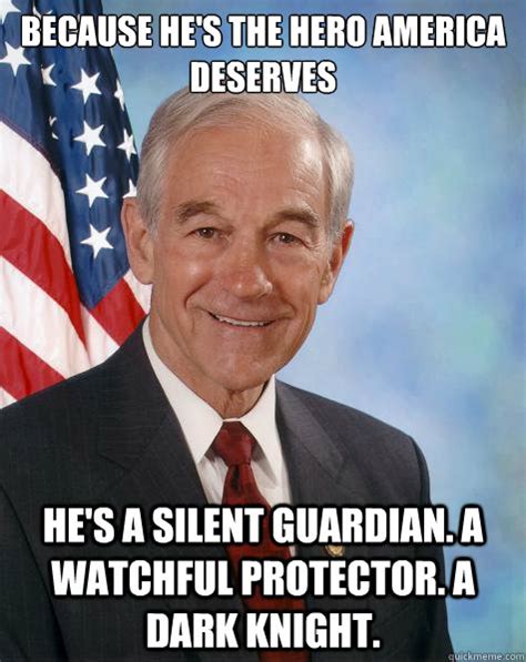because he s the hero america deserves he s a silent guardian a watchful protector a dark