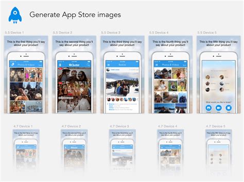 Selection of app store screenshots mockups in psd and sketch designed to help ios apps stand out on the market. Generate App Store Images Sketch freebie - Download free ...