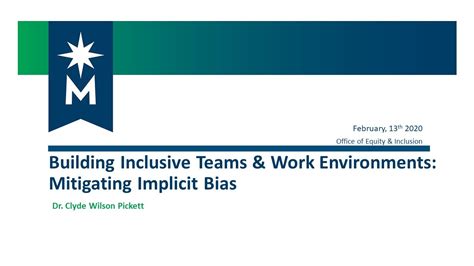 Building Inclusive Teams And Work Environments Mitigating Implicit