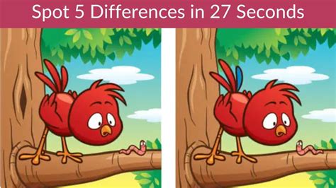 Spot The Difference Can You Spot 5 Differences In 27 Seconds