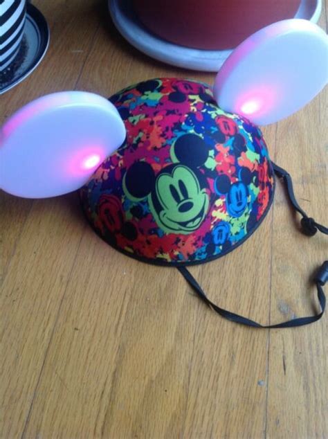 disney parks world mickey mouse ears light up glow with the show hat wow ebay