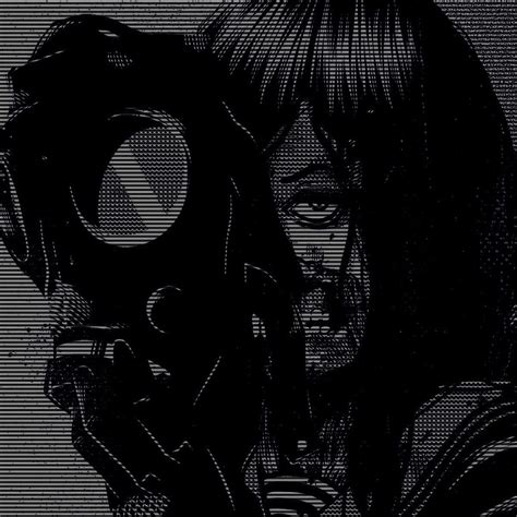 𝐆𝐚𝐬 𝐌𝐚𝐬𝐤†‧₊˚ In 2021 Dark Black Wallpaper Cute Manga Girl Emo Pfp