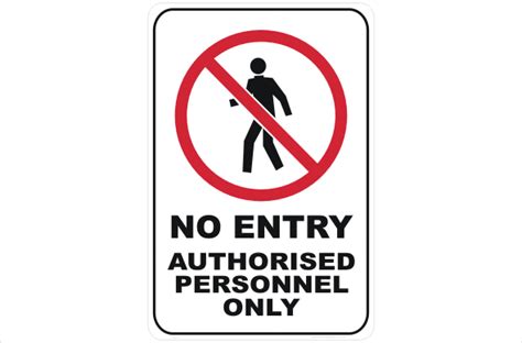 Entry Safety Signs