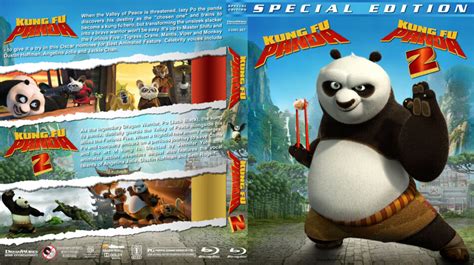 Kung Fu Panda Double Feature Blu Ray Cover 2008 2011 R1 Custom
