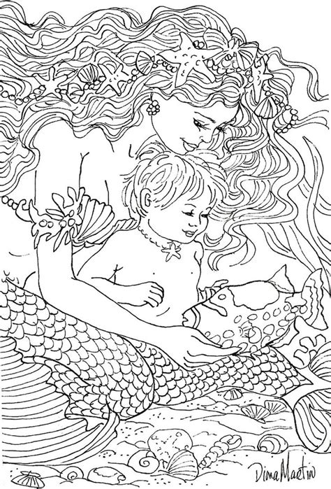 Mermaids are a fantastic subject for art. MAKING NEW FRIENDS | Mermaid coloring pages, Mermaid ...