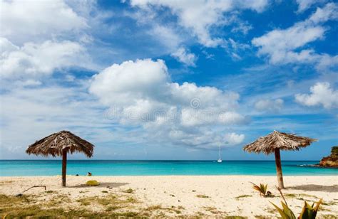 Idyllic Beach At Caribbean Stock Photo Image Of Seascape 66265486