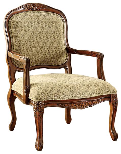Quintus Traditional Accent Chair Antique Oak Traditional Armchairs