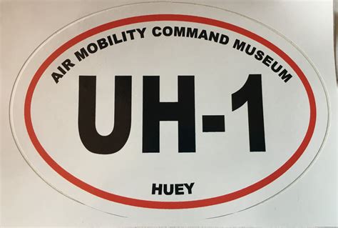 Uh 1 Huey Decal Air Mobility Command Museum Store