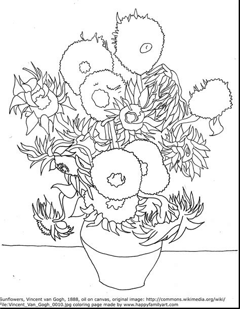 Starry Night Van Gogh Coloring Coloring Pages
