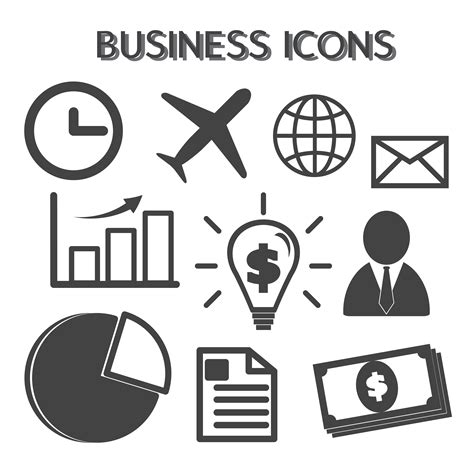 Business Icons Symbol 630142 Vector Art At Vecteezy