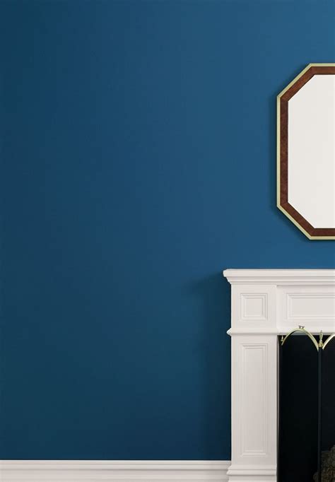 Hyperlink Blue Wall Paint Color Clare Clare In 2021 Interior