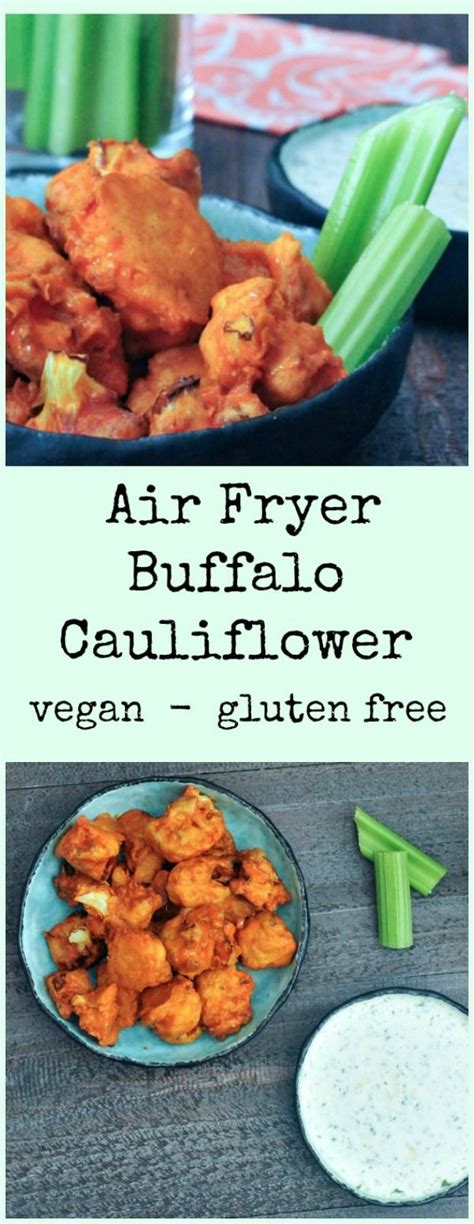 Air Fryer Buffalo Cauliflower @spabettie #glutenfree # ...
