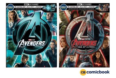 The Avengers And Avengers Age Of Ultron 4k Steelbooks Coming Soon