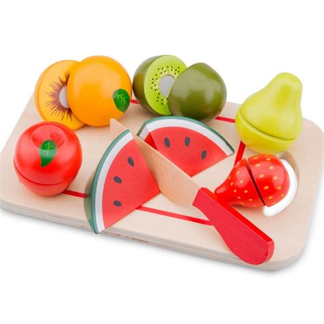 Jouets en bois de qualité et produits de façon durable et éthique. Jouet en bois Fruits à découper Jeu de dînette