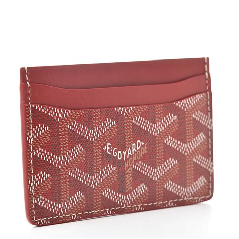 Shop 5 top goyard card holder and earn cash back all in one place. GOYARD Goyardine Saint Sulpice Card Holder Red 521914